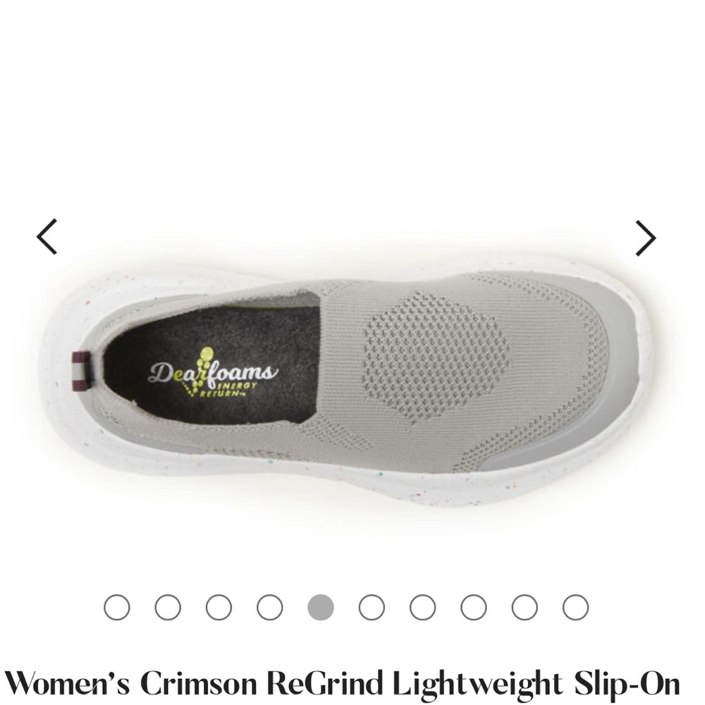 Women’s ReGrind Lightweight Slip-On Energy Return Technology Dearfoams sneakers - Picture 3 of 13